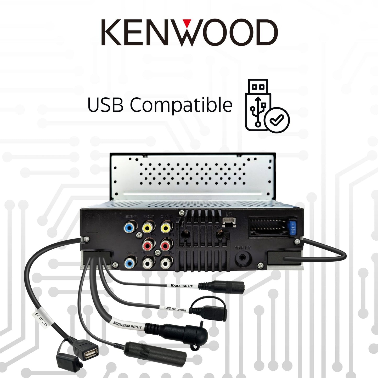 Kenwood DMX5710S 6.8" Capacitive Touchscreen Digital Multimedia Receiver - electronicsexpo.com - Car Stereo Receivers