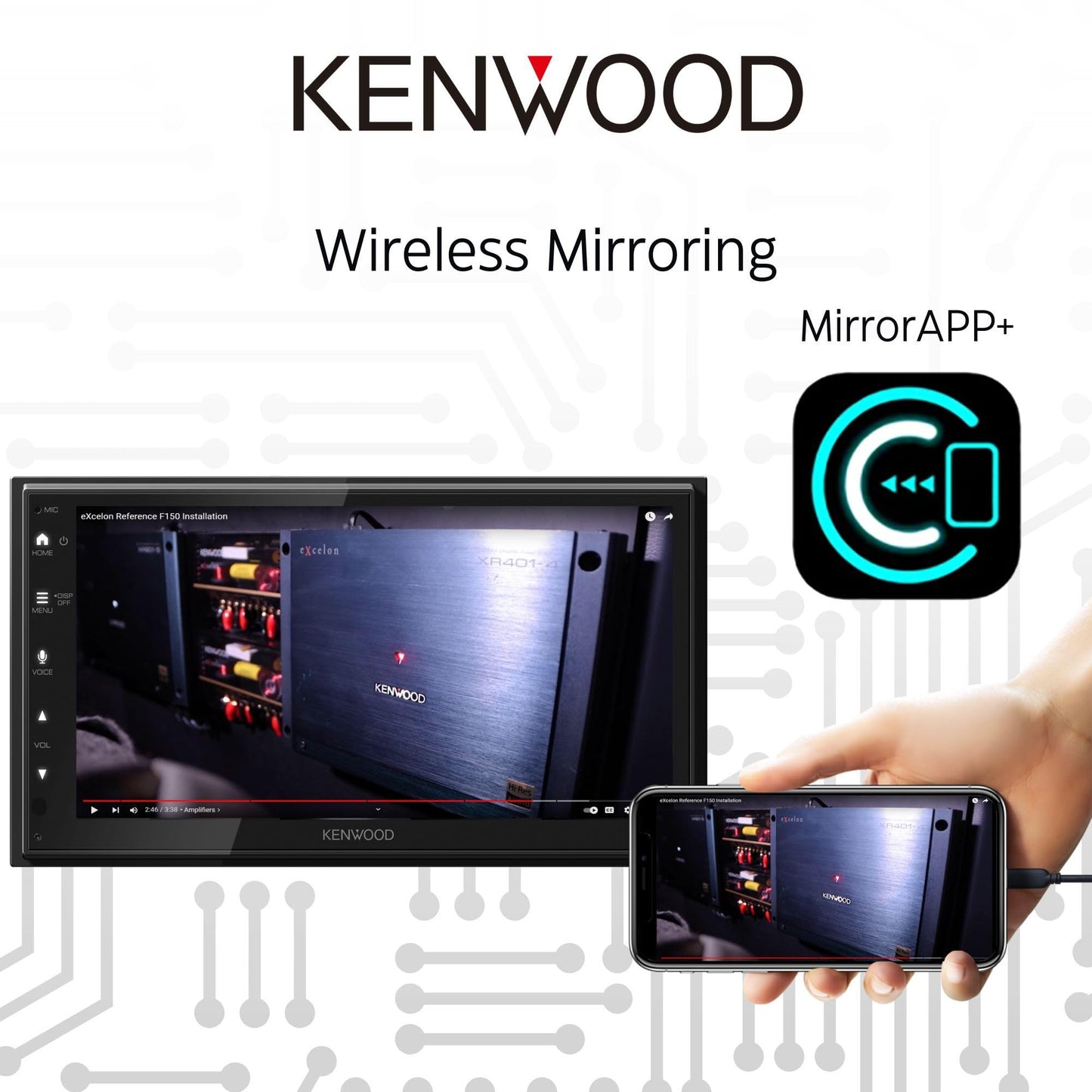 Kenwood DMX5710S 6.8" Capacitive Touchscreen Digital Multimedia Receiver - electronicsexpo.com - Car Stereo Receivers