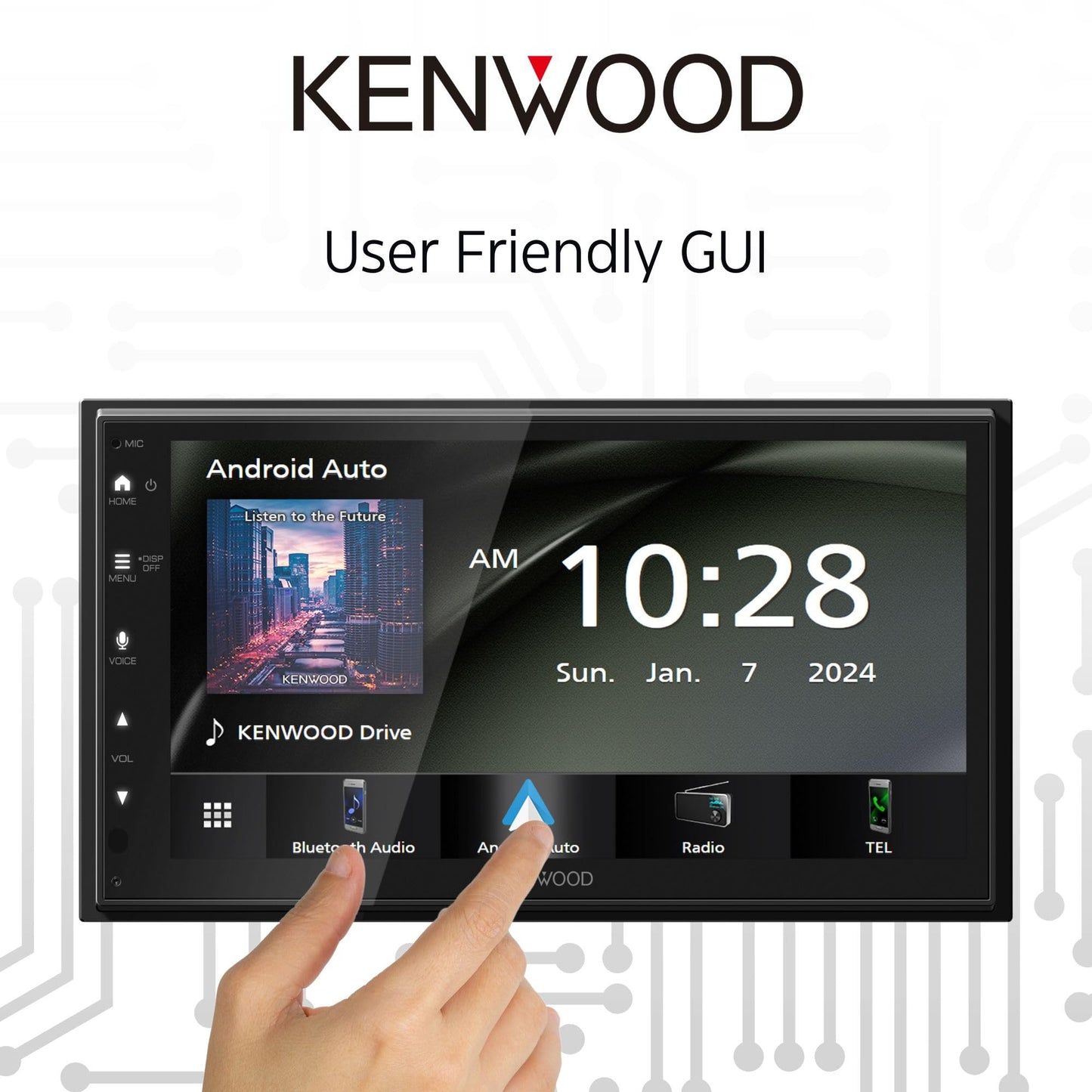 Kenwood DMX5710S 6.8" Capacitive Touchscreen Digital Multimedia Receiver - electronicsexpo.com - Car Stereo Receivers