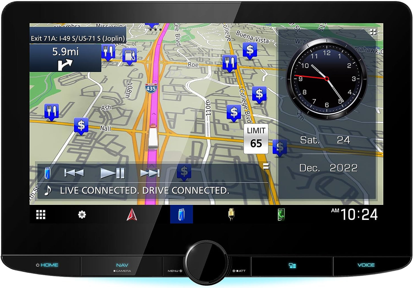 Kenwood DNR1008RVS Digital Multimedia Receiver with Built - In Navigation (does not play discs) - electronicsexpo.com - Car Stereo Receivers