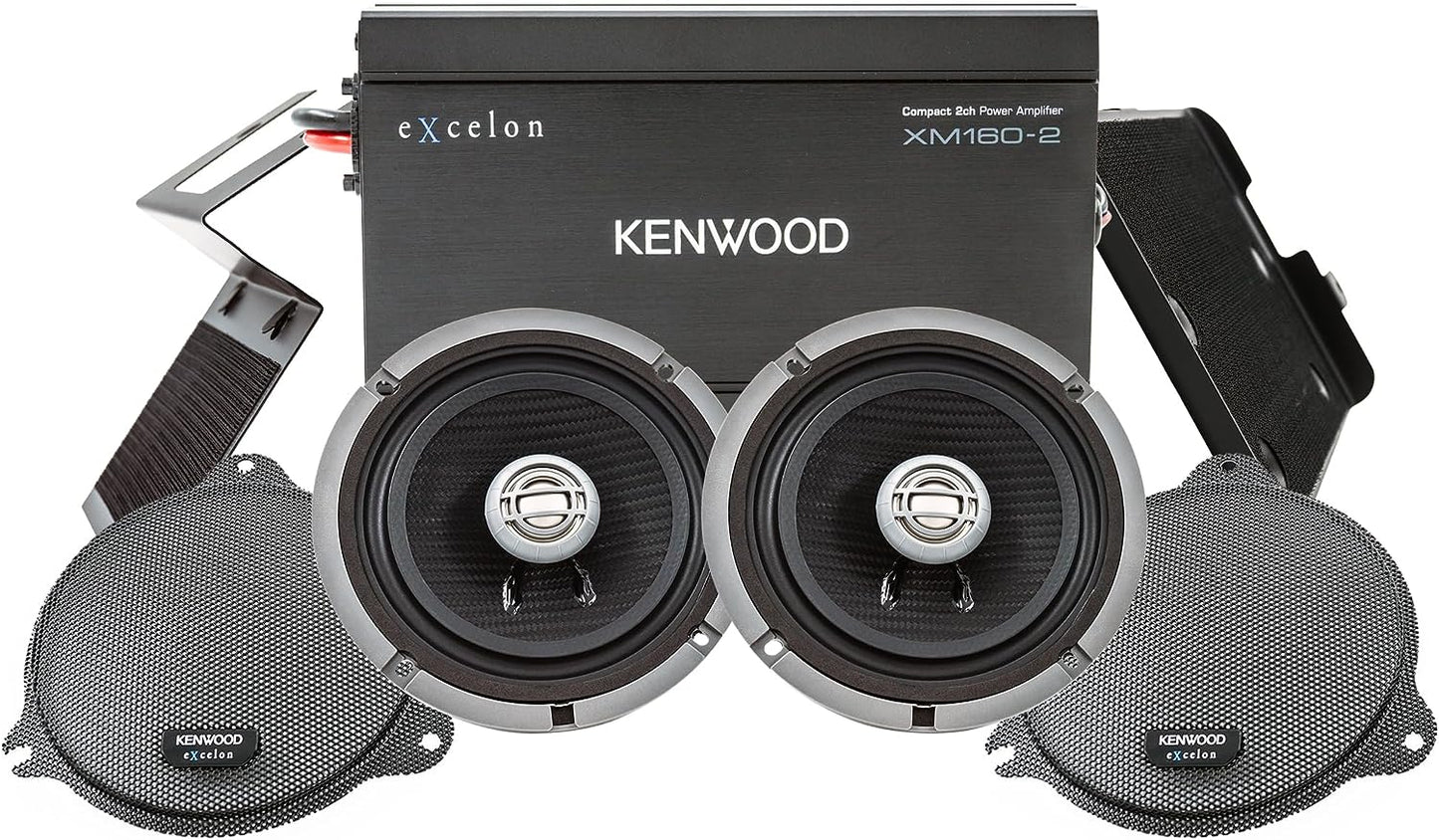 Kenwood Excelon P - HD1F Front Audio Kit for Select 2014 - Up Harley - Davidson Motorcycles - electronicsexpo.com - Motorcycle + ATV + UTV
