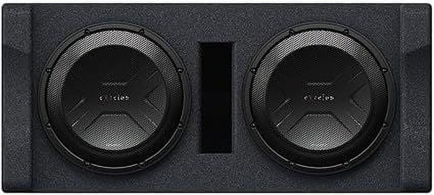 Kenwood Excelon P - XW1221D Ported 2 - ohm Dual Enclosure with Two 12" Subwoofers - electronicsexpo.com - Car Subwoofers