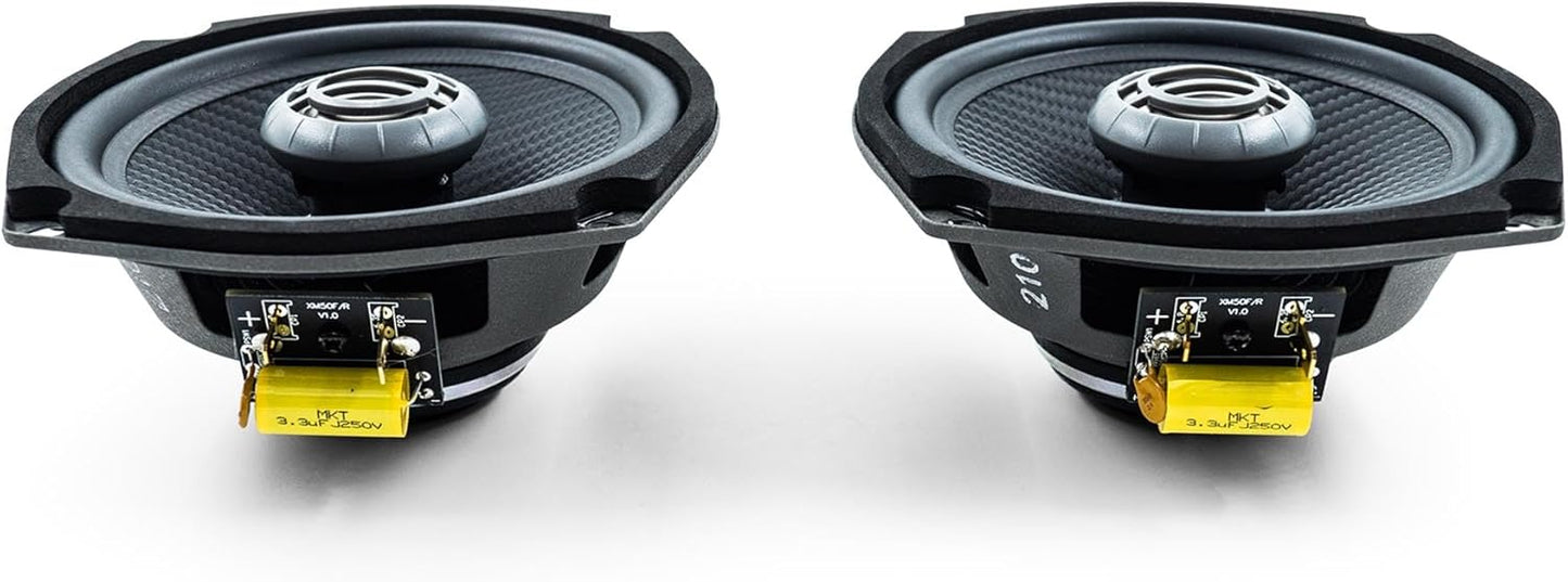 Kenwood Excelon XM50R 5 - 1/4" 2 - Way Rear Speakers for Select 1998 - 2013 Harley Davidson Touring Model Motorcycles Pair (Open Box) - electronicsexpo.com - Motorcycle Speakers