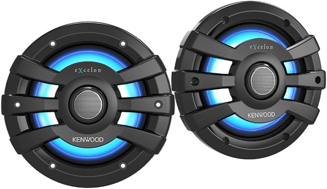 Kenwood Excelon XM65 6 - 1/2" Marine Speakers with LED Lighting (Pair) - electronicsexpo.com - Marine Speakers