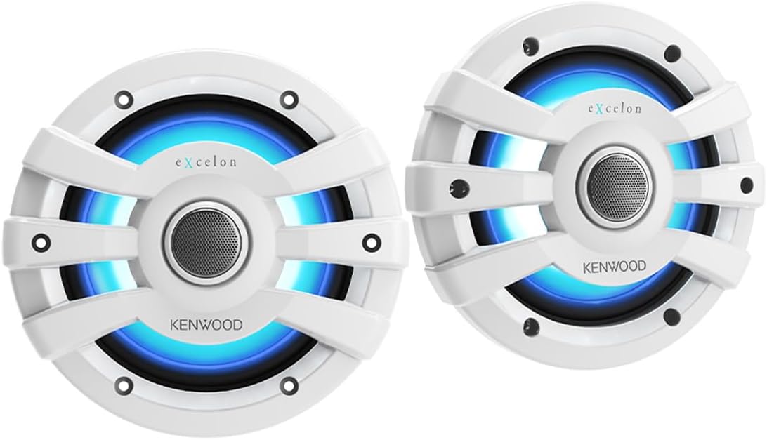 Kenwood Excelon XM65 6 - 1/2" Marine Speakers with LED Lighting (Pair) - electronicsexpo.com - Marine Speakers