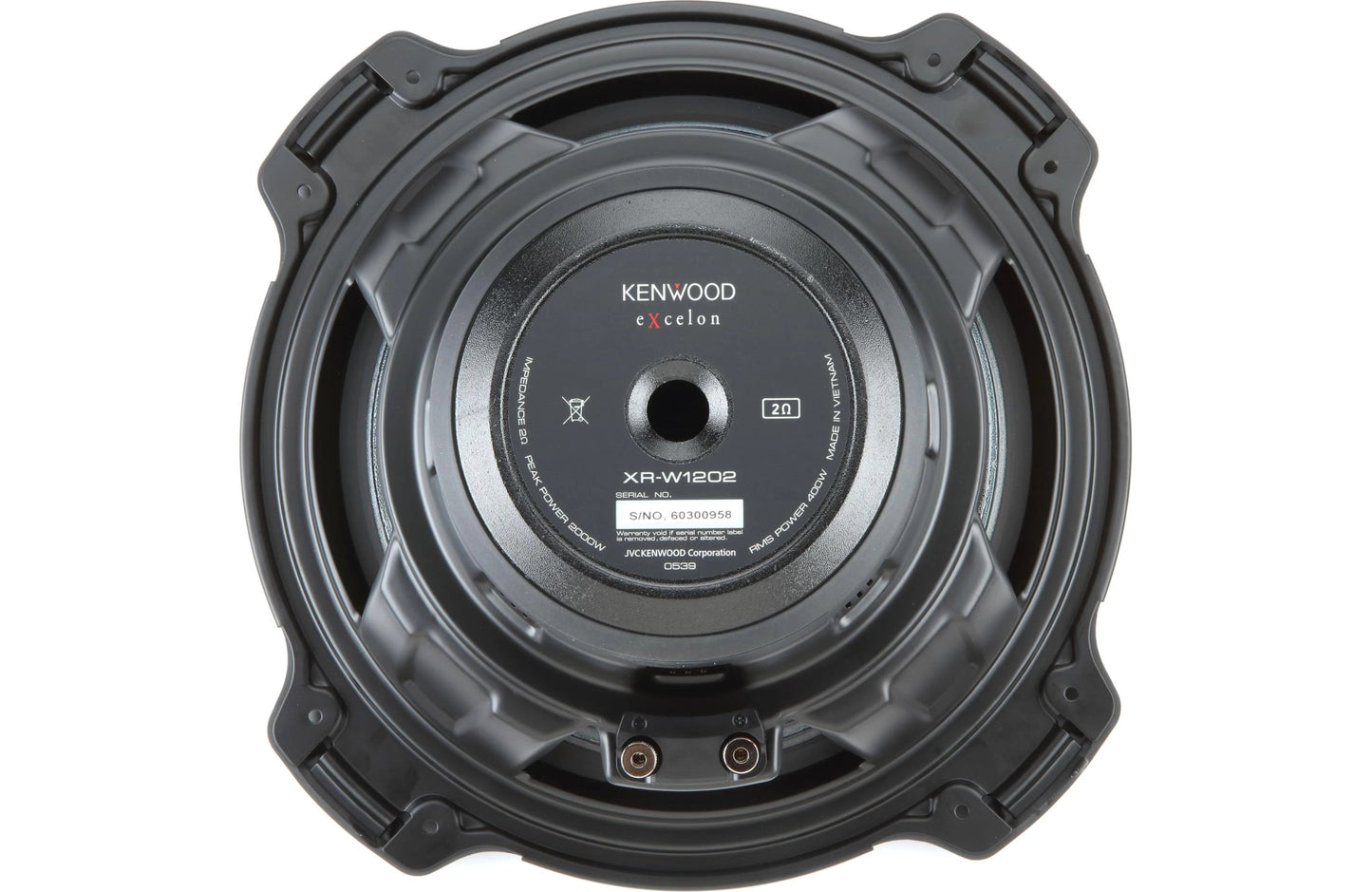 Kenwood Excelon XR - W1202 12" 2 - ohm Component Subwoofer - electronicsexpo.com - Car Subwoofers
