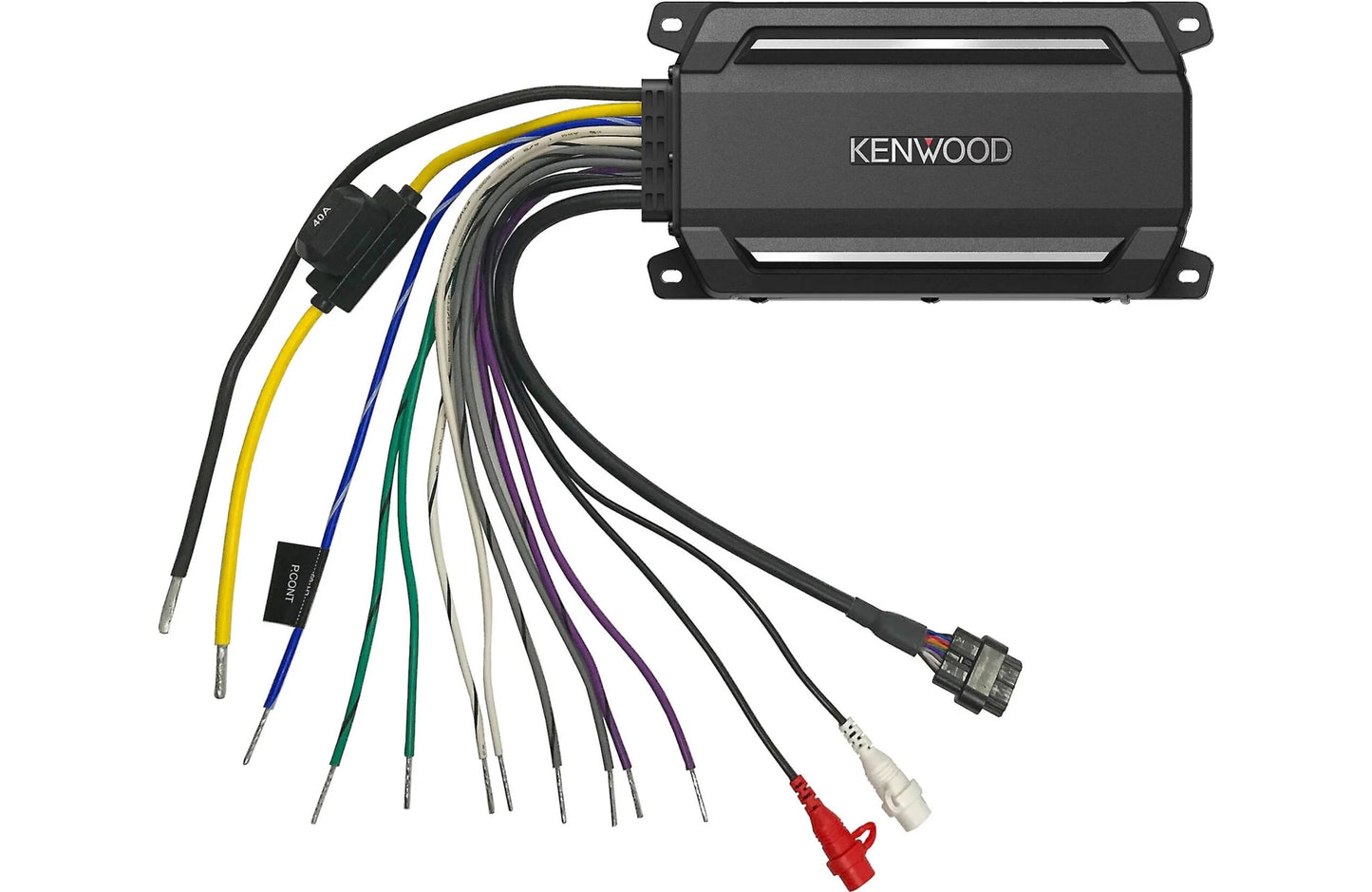 Kenwood KAC - M5024BT Compact 4 - channel Powersports/Marine Amplifier with Bluetooth Connectivity — 50 watts RMS x 4 - electronicsexpo.com - Marine Amplifiers