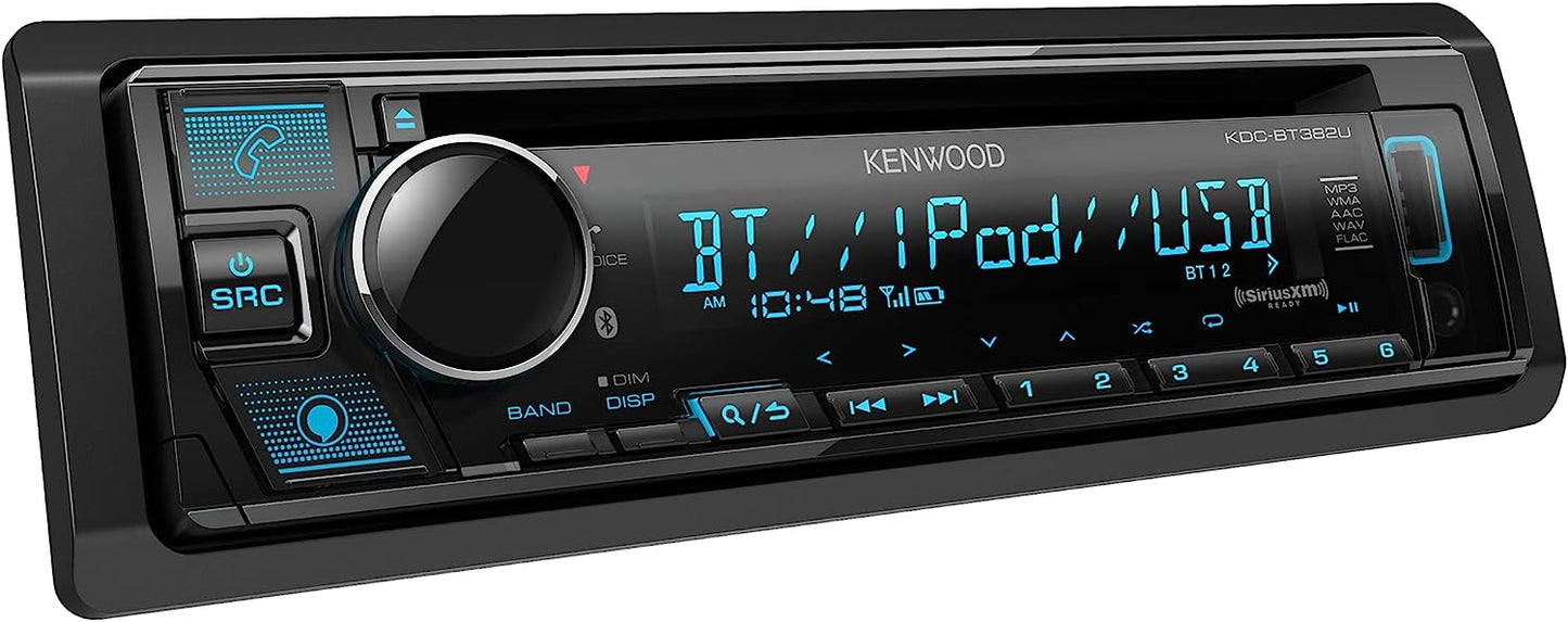 Kenwood KDC - BT382U CD Car Stereo Receiver (Open Box) - electronicsexpo.com - Car Stereo Receivers