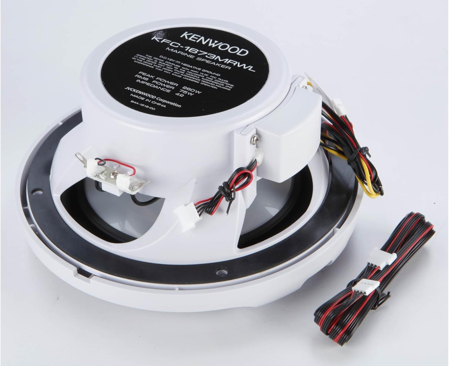 Kenwood KFC - 1673MRBL 6 - 3/4" 2 - Way Marine Speakers With Built - In LED Lights (White) - electronicsexpo.com - Marine Speakers