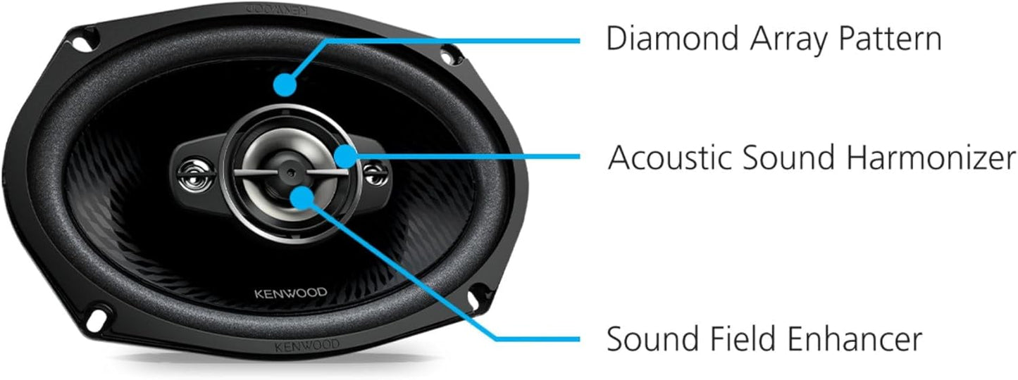 Kenwood KFC - 6998RS 6"x9" 5 - Way Car Speakers (Pair) - electronicsexpo.com - Car Speakers