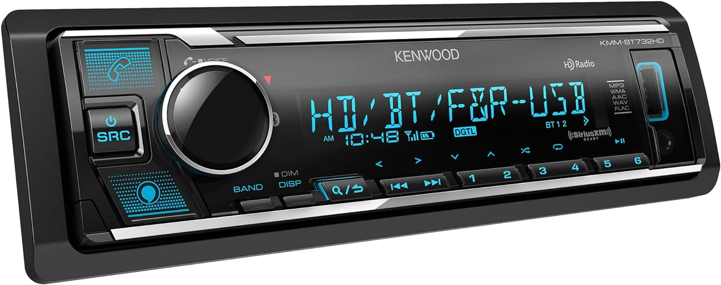 Kenwood KMM - BT732HD Bluetooth Digital Media Receiver (Open Box) - electronicsexpo.com - Car Stereo Receivers