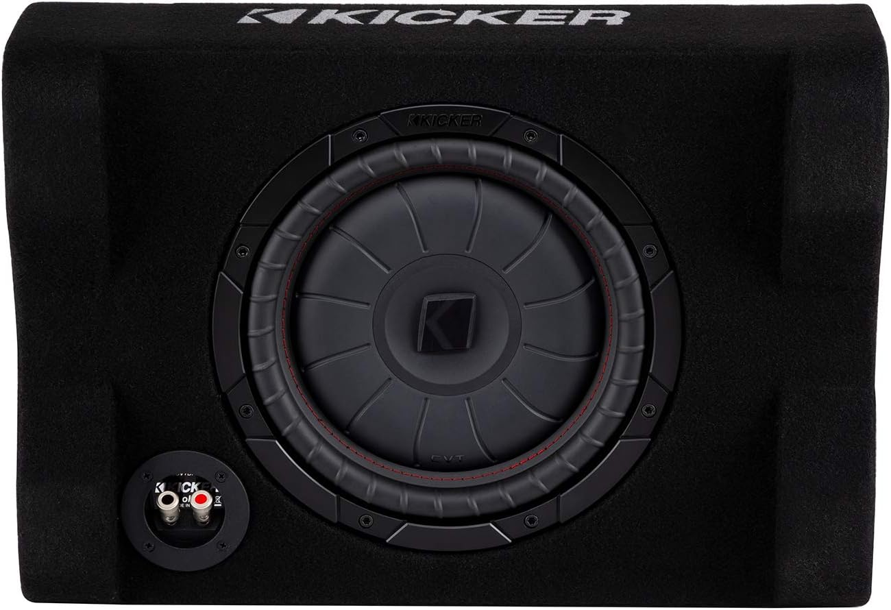Kicker 48CVTDF102 CVTDF 10" Subwoofer in Down Firing Enclosure - electronicsexpo.com - Car Subwoofers