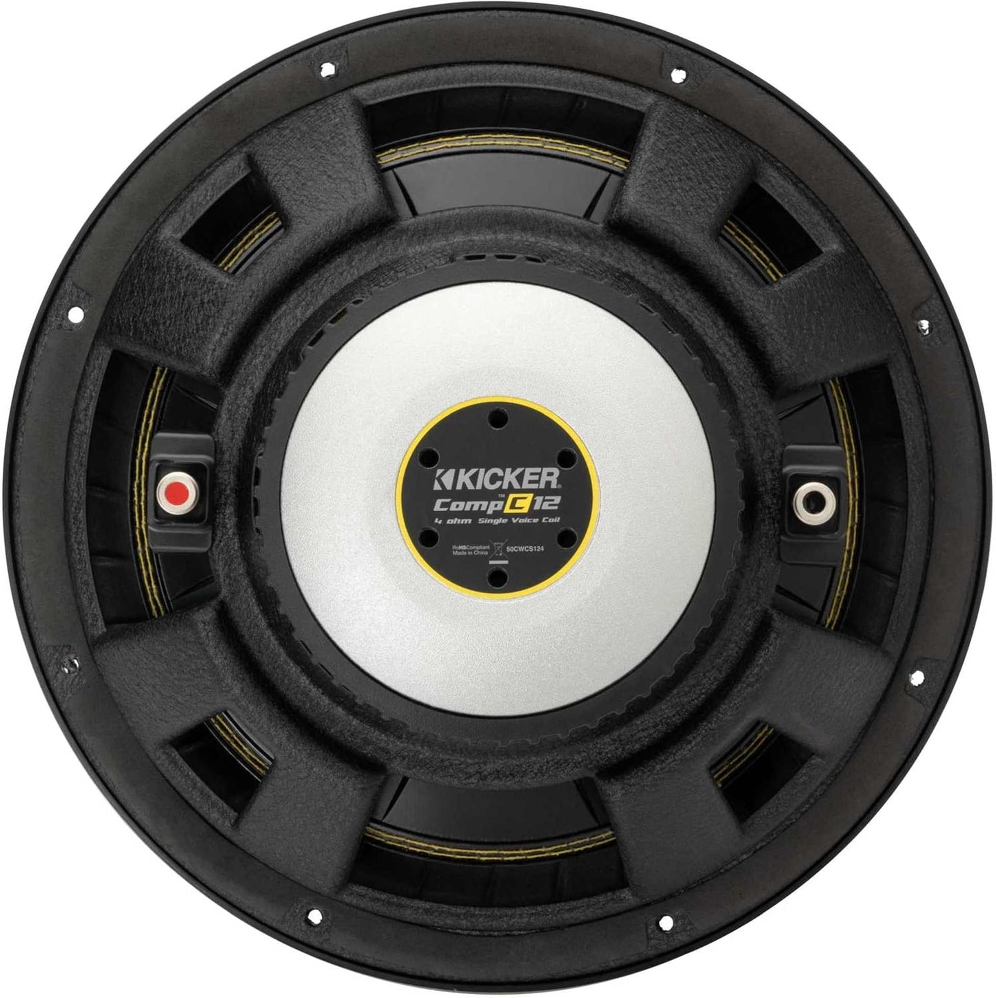 Kicker 50CWCS124 CompC 12" 4 - Ohm Component Subwoofer - electronicsexpo.com - Car Subwoofers
