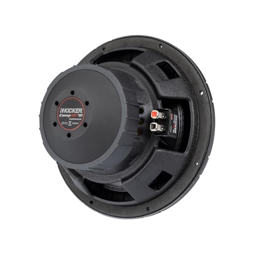 Kicker CompVR 52CVR102 CompVR 10" Subwoofer with Dual 2 - ohm Voice Coils - electronicsexpo.com - Car Subwoofers