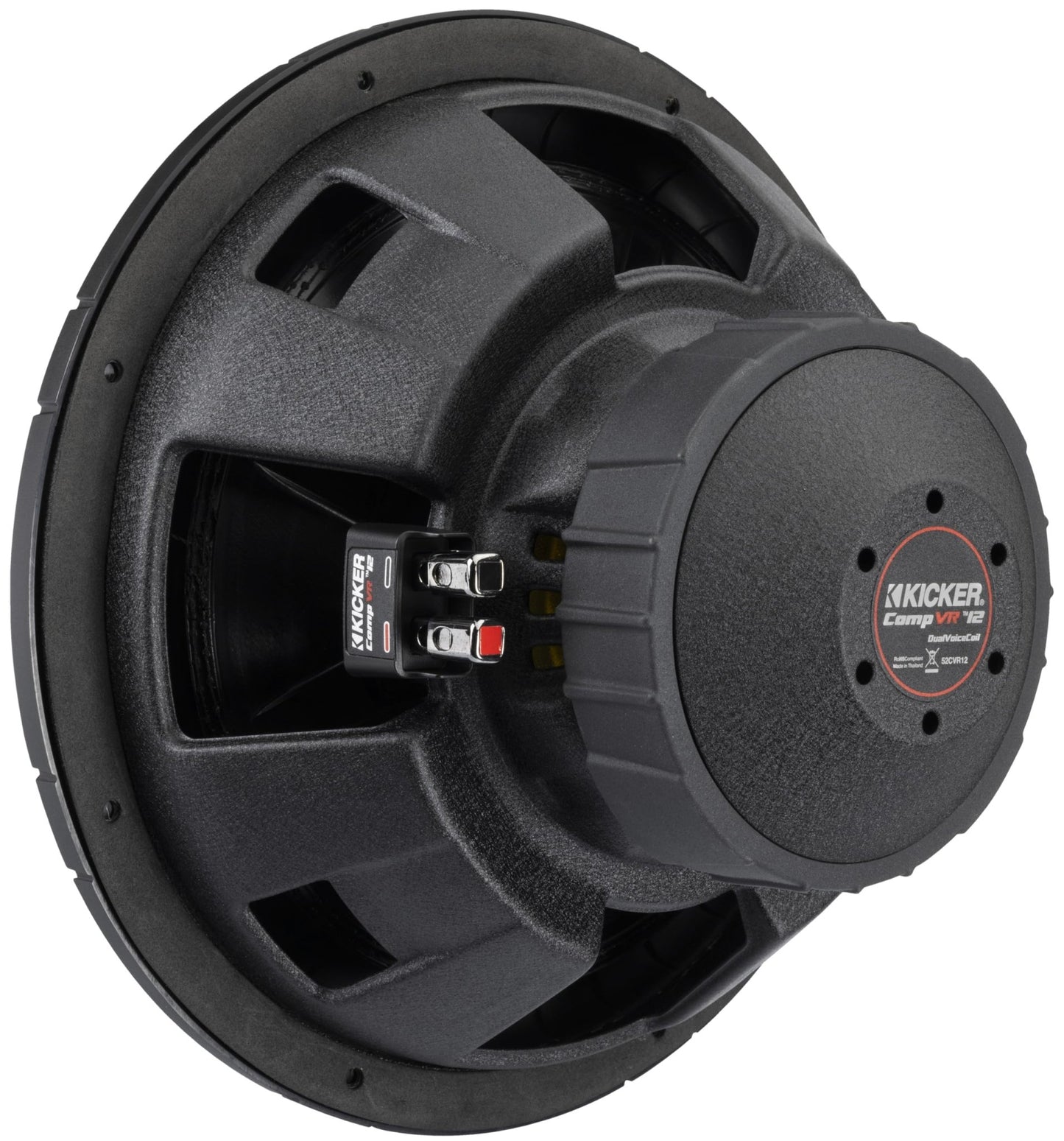 Kicker CompVR 52CVR122 CompVR 12" Subwoofer with Dual 2 - ohm Voice Coils - electronicsexpo.com - Car Subwoofers