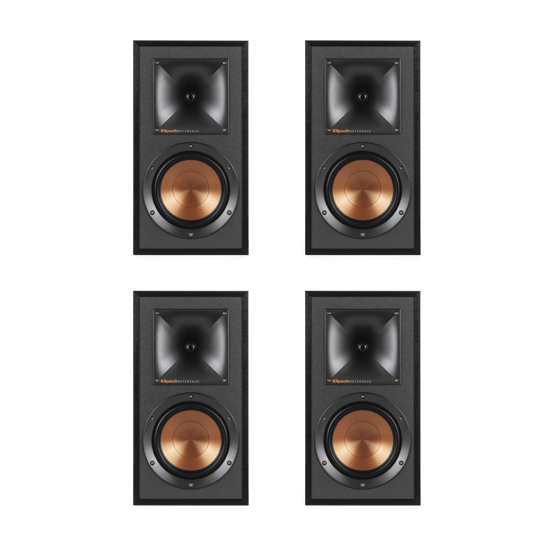 Klipsch R-51M Bookshelf Speakers (2 Pairs/4 Speaker Bundle) - electronicsexpo.com-Bookshelf Speakers