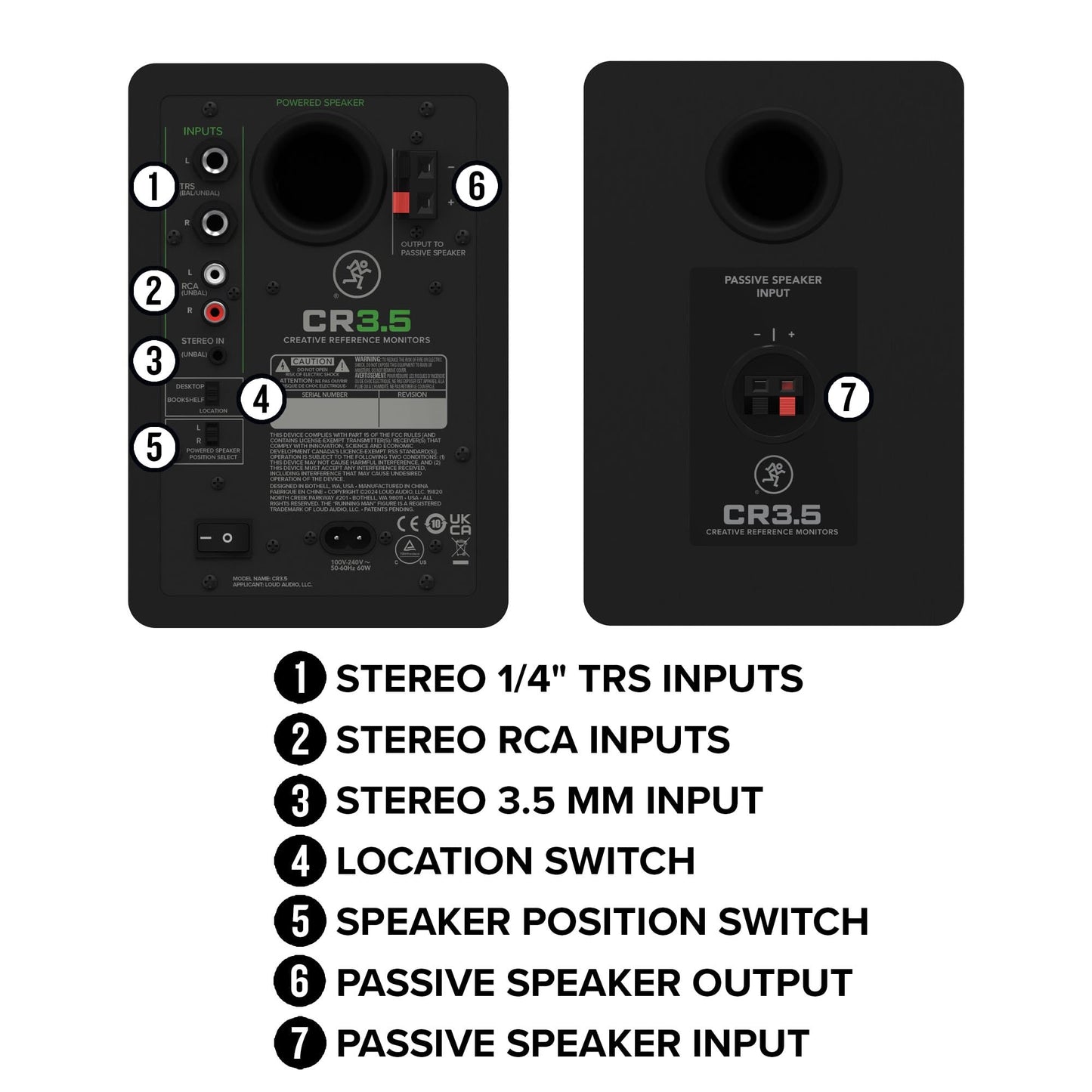 Mackie 3.5" Powered Studio Monitors with Tone Control - electronicsexpo.com - Powered + PA Speakers