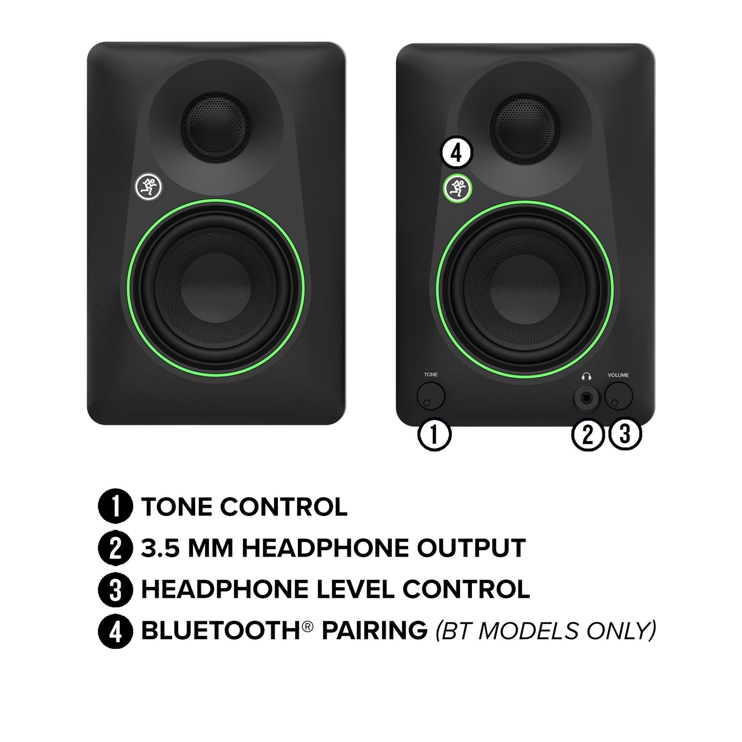 Mackie 3.5" Powered Studio Monitors with Tone Control - electronicsexpo.com - Powered + PA Speakers