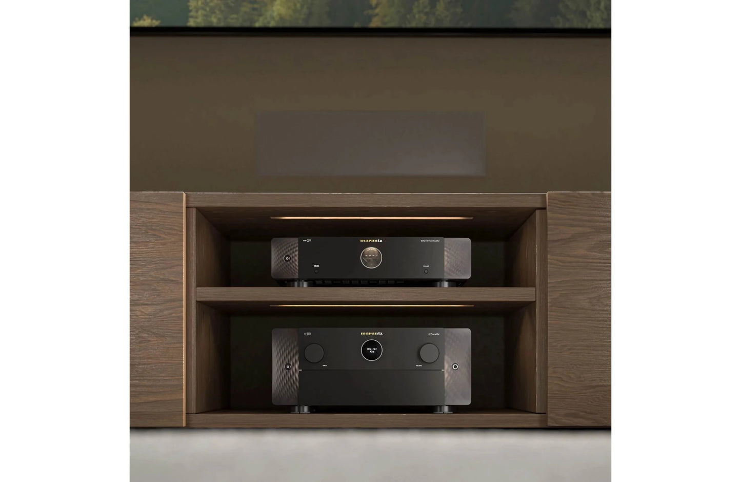 Marantz AV 30 Home Theater Preamp/Processor with 11.4-Channel Processing, Dolby Atmos, Apple AirPlay 2, Bluetooth, and Powered by HEOS Streaming - electronicsexpo.com-Amplifiers / Pre-Amps