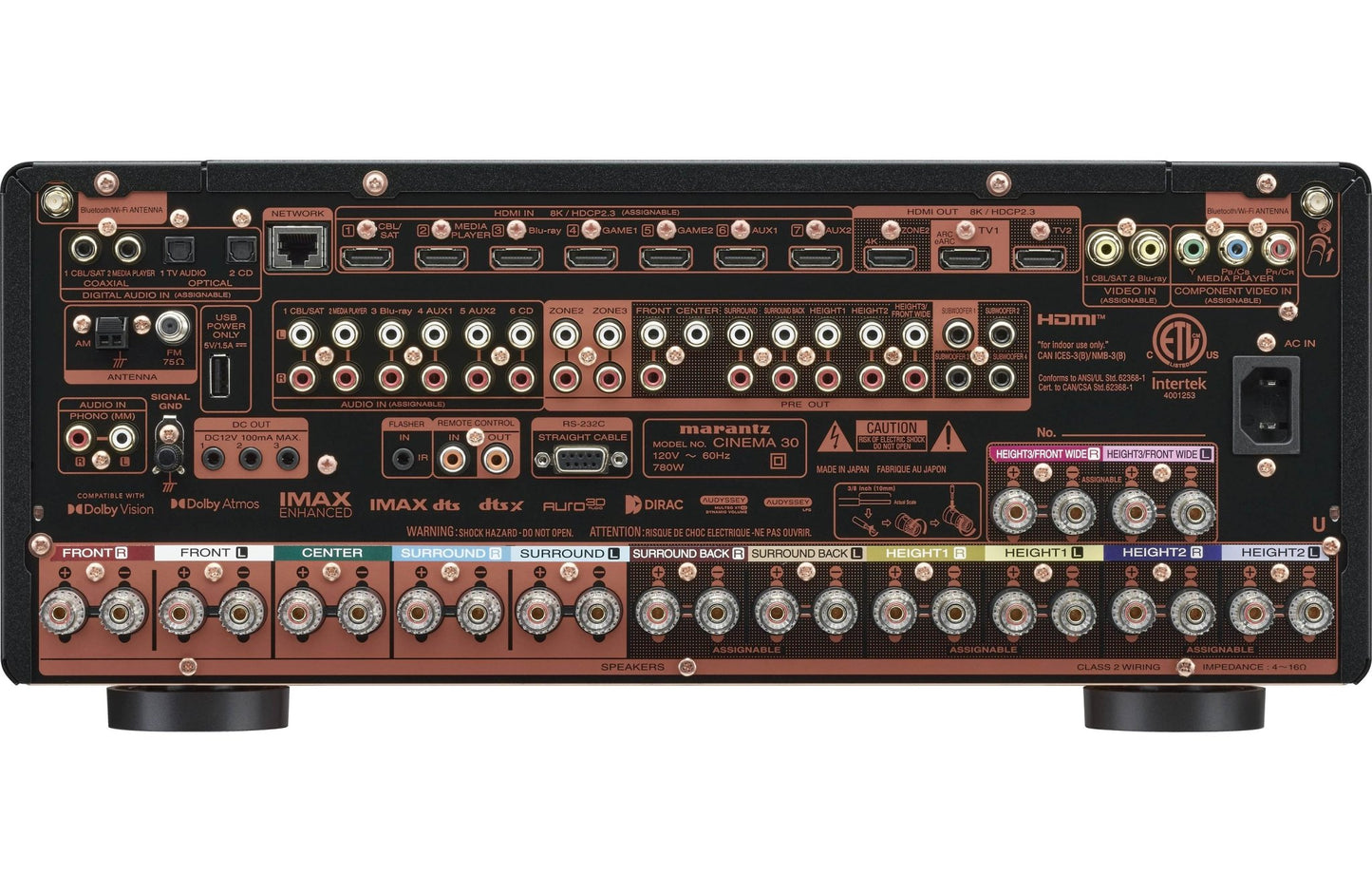 Marantz Cinema 30 11.4 - Channel Home Theater Receiver - electronicsexpo.com - Home Theater Receivers