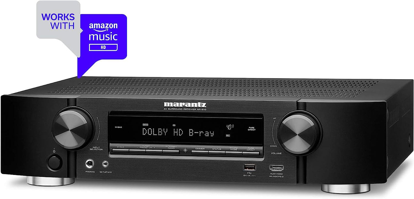 Marantz NR1510 5.2 - Channel Slimline Home Theater Receiver - electronicsexpo.com - Home Theater Receivers