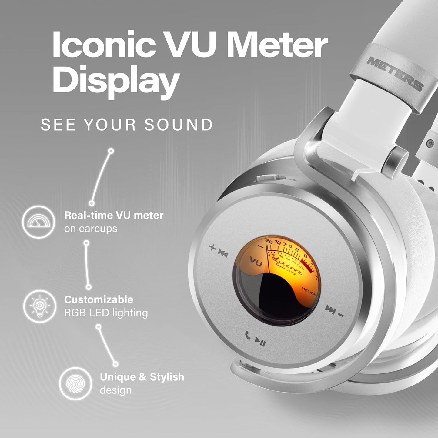 Meters OV - 1 - B - C Over - Ear Wireless Headphones with Active Noise Cancellation - electronicsexpo.com - Headphones