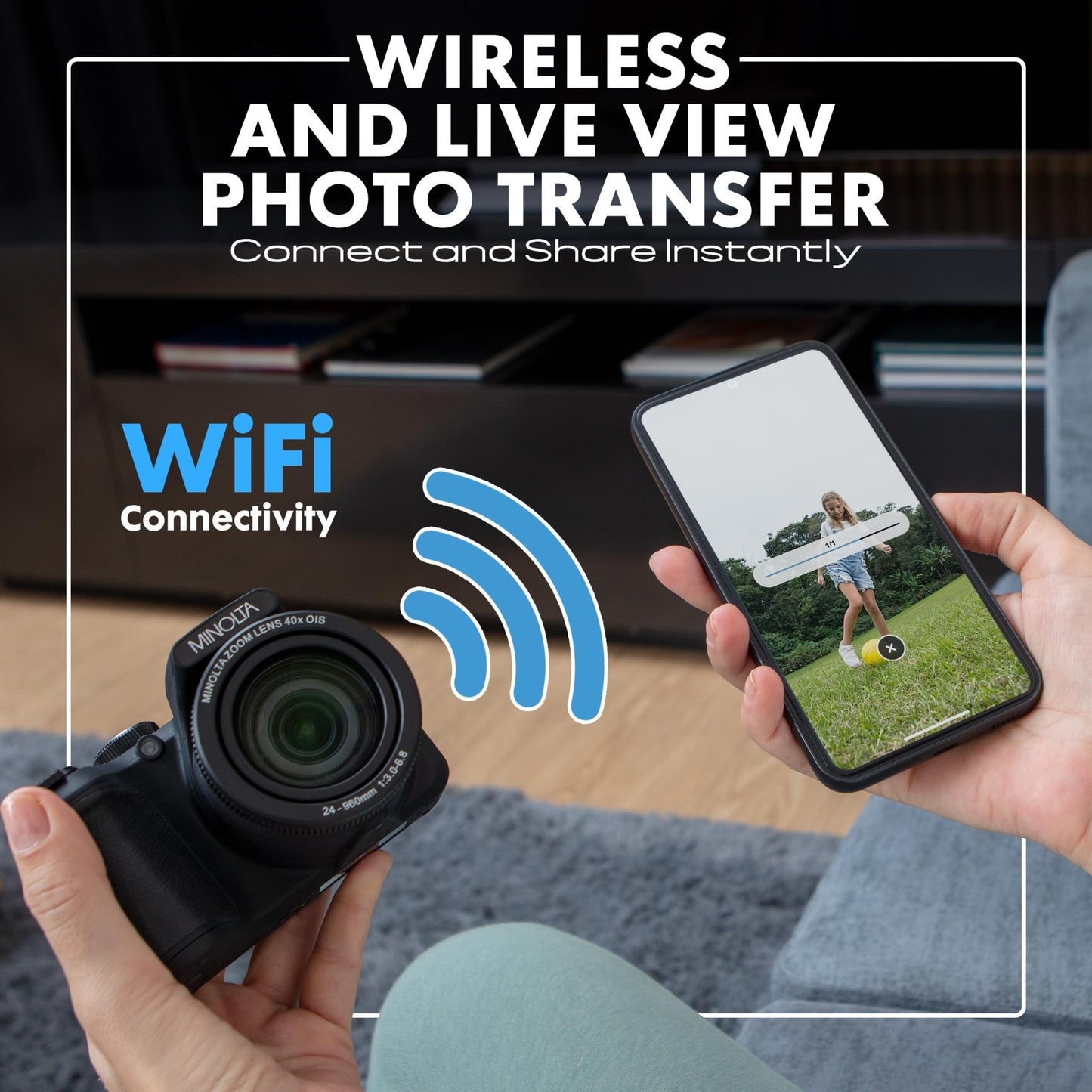 Minolta MN40Z 20MP Digital Camera 40x Optical Zoom (Black) - electronicsexpo.com - Cameras