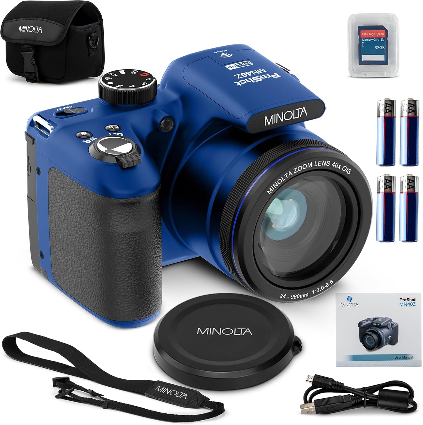 Minolta MN40Z 20MP Digital Camera 40x Optical Zoom - electronicsexpo.com - Cameras
