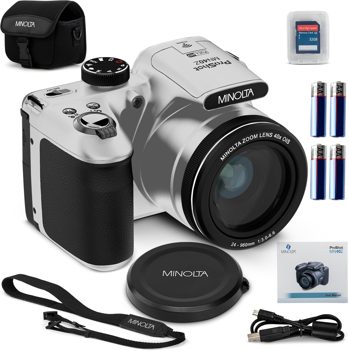 Minolta MN40Z 20MP Digital Camera 40x Optical Zoom - electronicsexpo.com - Cameras