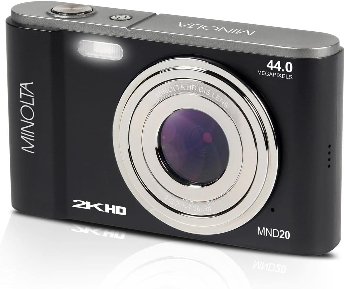 Minolta MND20 44 MP / 2.7K Ultra HD Digital Camera - electronicsexpo.com - Cameras