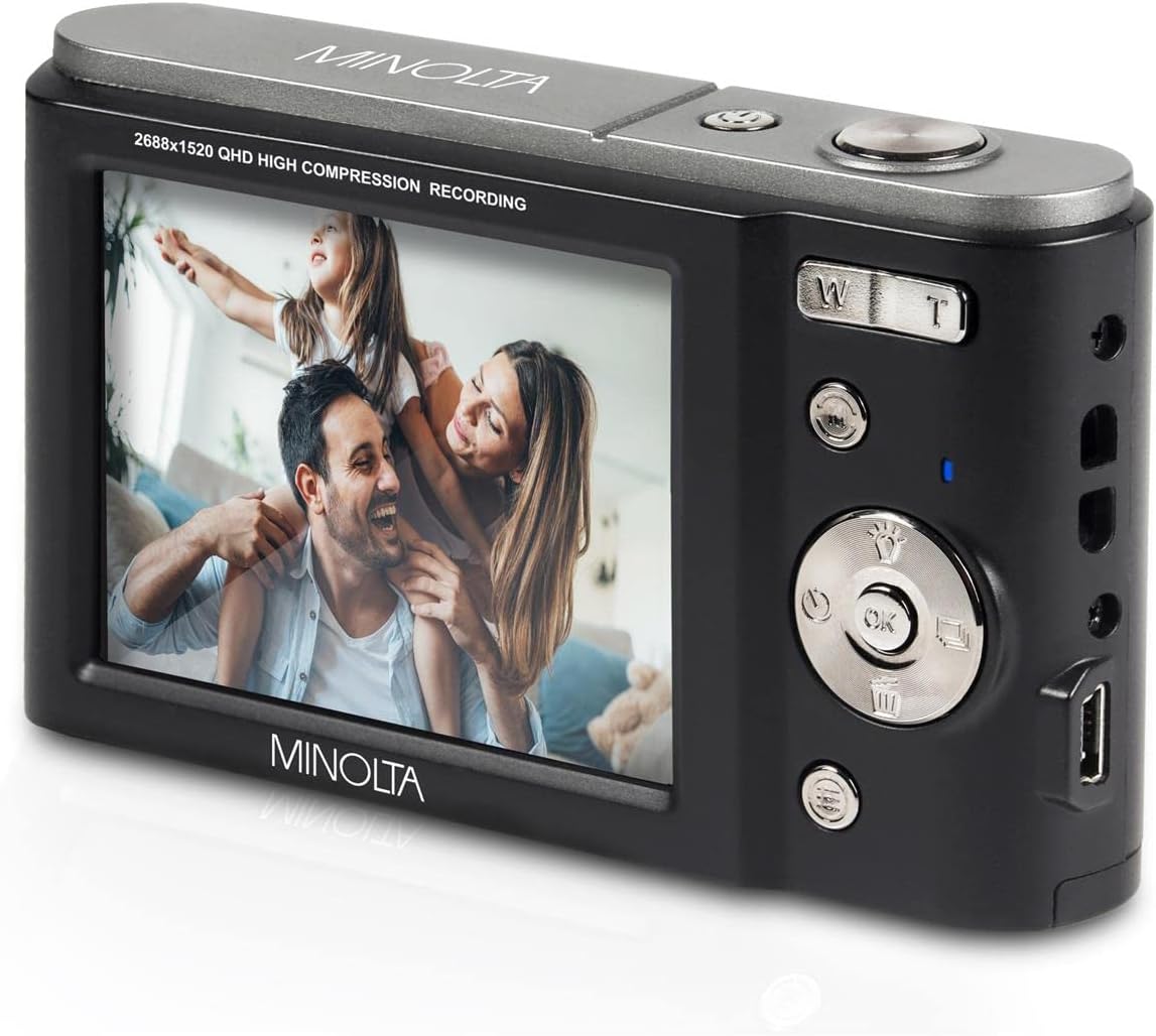 Minolta MND20 44 MP / 2.7K Ultra HD Digital Camera - electronicsexpo.com - Cameras