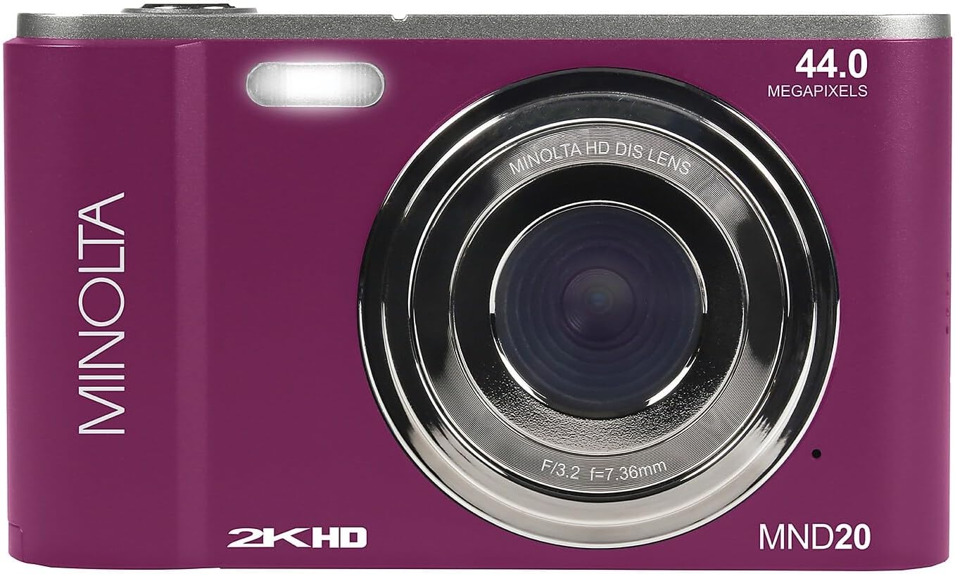 Minolta MND20 44 MP / 2.7K Ultra HD Digital Camera - electronicsexpo.com - Cameras