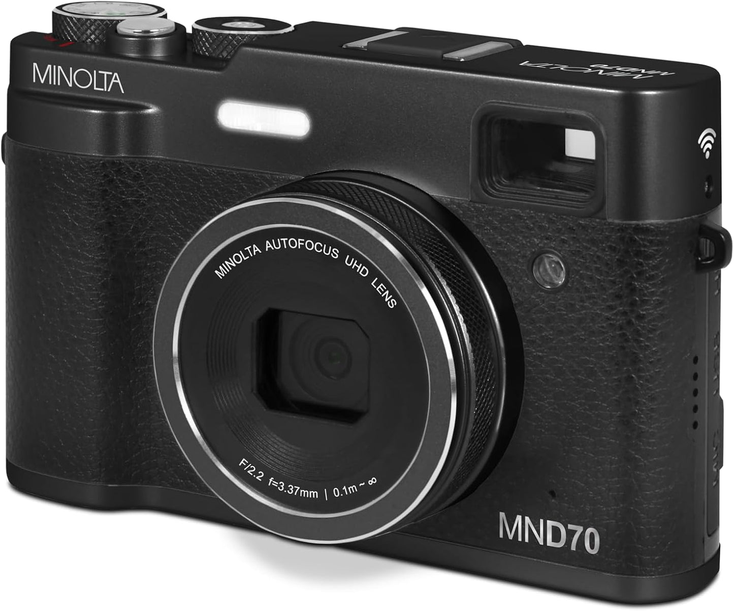 Minolta MND70 Retro 48 MP Autofocus Digital Camera with 5K Ultra HD Video, Rear Selfie Lens & WiFi - electronicsexpo.com - Cameras