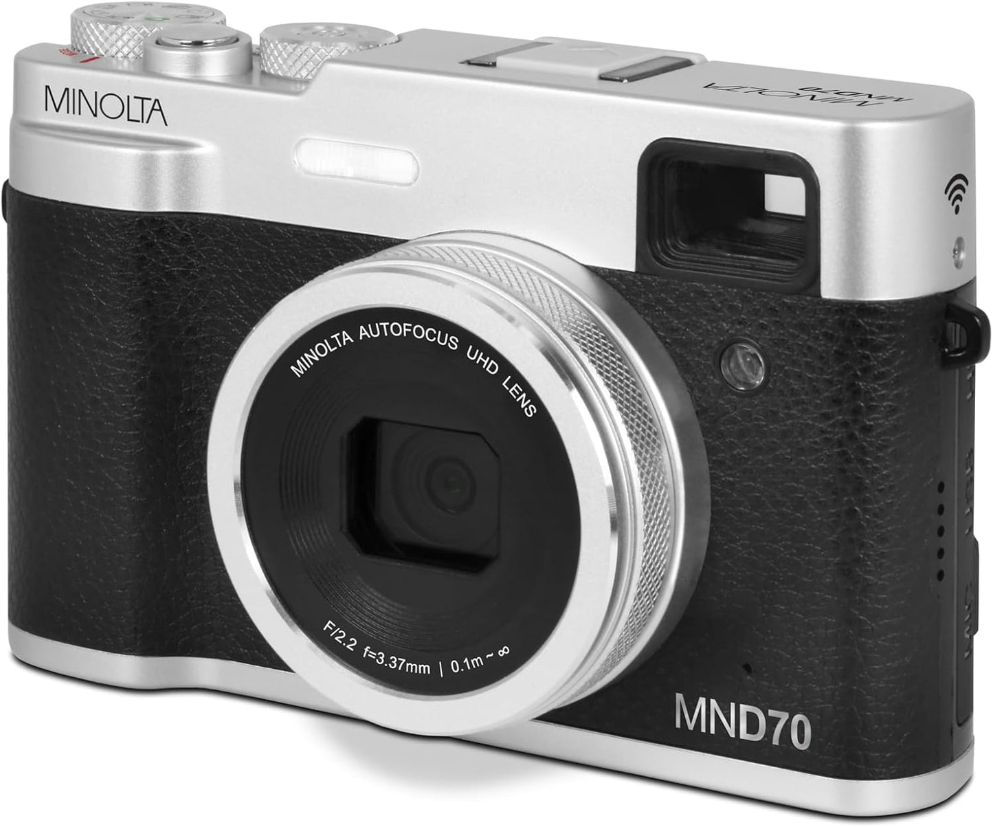 Minolta MND70 Retro 48 MP Autofocus Digital Camera with 5K Ultra HD Video, Rear Selfie Lens & WiFi - electronicsexpo.com - Cameras