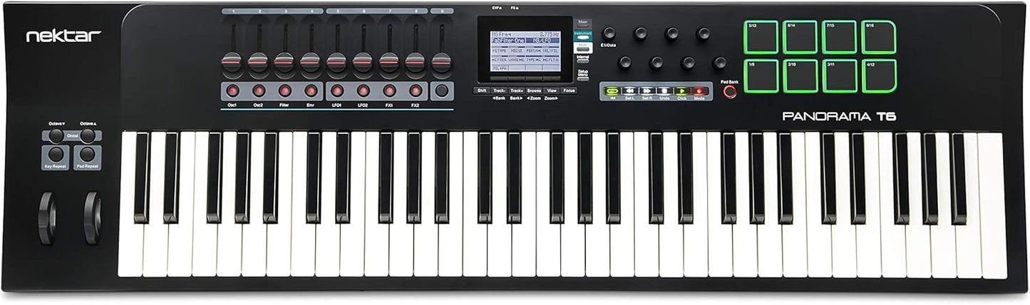 Nektar Technology Panorama T6 61 - Key USB MIDI Controller - electronicsexpo.com - Keyboards