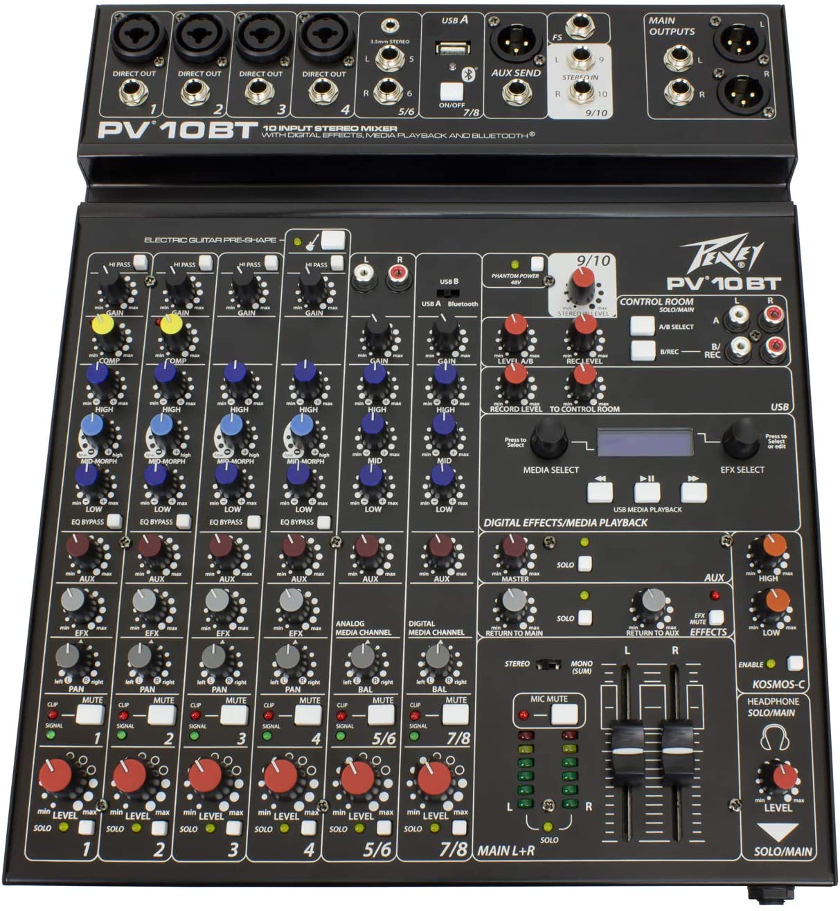 Peavey PV 10 BT Mixing Console with Bluetooth - electronicsexpo.com-Pro Mixers