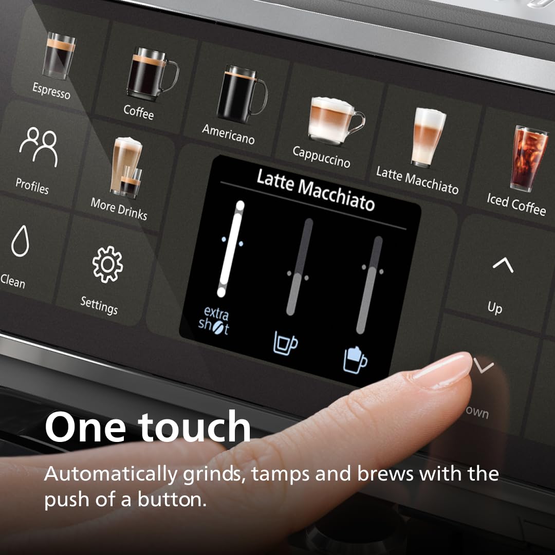 Philips 5500 Series Fully Automatic Espresso Machine Black Chrome (EP5544/94) - electronicsexpo.com-Espresso Machines