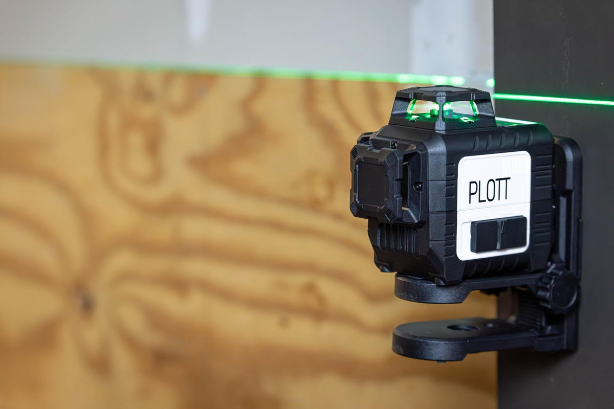 Plott PLL 30-G 3x360 Green Laser Level – ±1/9" Accuracy, 100ft Range & USB-C Power - electronicsexpo.com-Mapping & Measuring Wheels