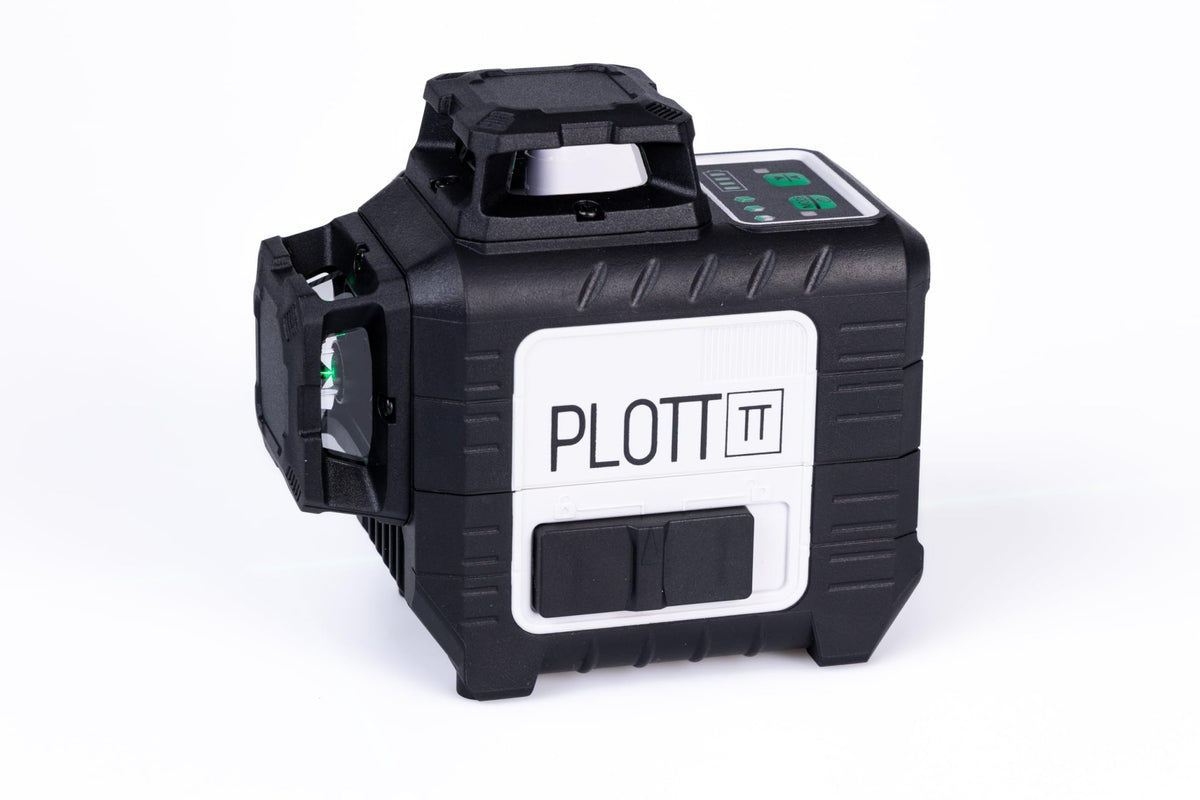 Plott PLL 30-G 3x360 Green Laser Level – ±1/9" Accuracy, 100ft Range & USB-C Power - electronicsexpo.com-Mapping & Measuring Wheels
