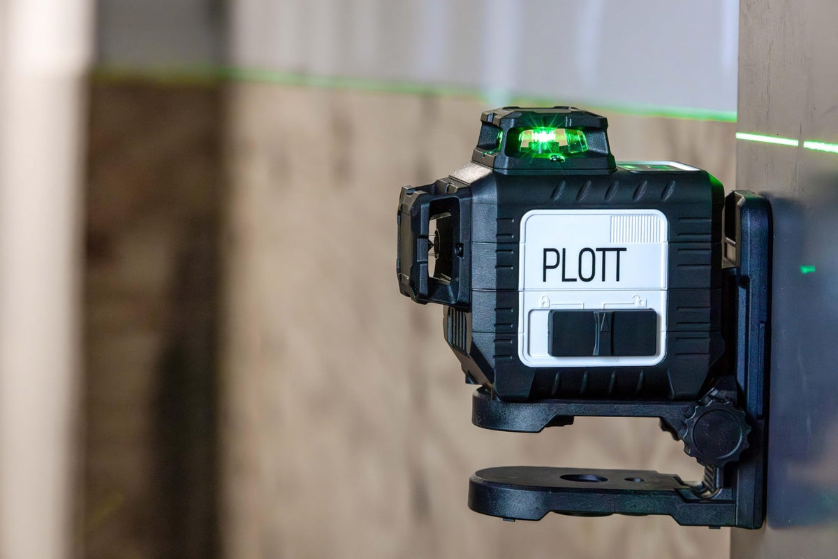 Plott PLL 30-G 3x360 Green Laser Level – ±1/9" Accuracy, 100ft Range & USB-C Power - electronicsexpo.com-Mapping & Measuring Wheels