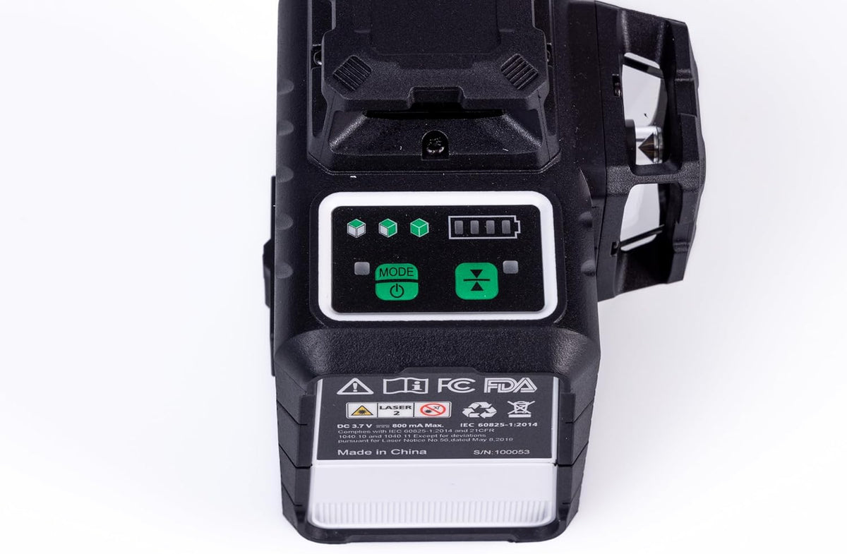 Plott PLL 30-G 3x360 Green Laser Level – ±1/9" Accuracy, 100ft Range & USB-C Power - electronicsexpo.com-Mapping & Measuring Wheels