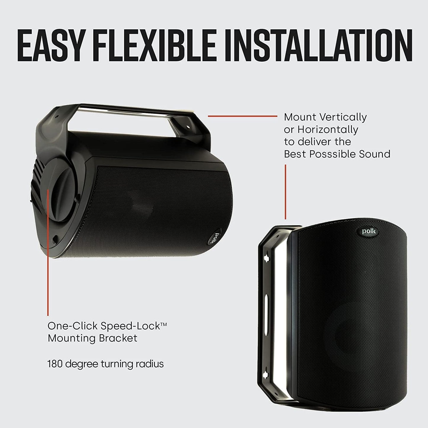 Polk Audio Atrium 8 SDI Flagship All - Weather Outdoor Speakers (2 Speaker Bundle) - electronicsexpo.com - Outdoor Speakers