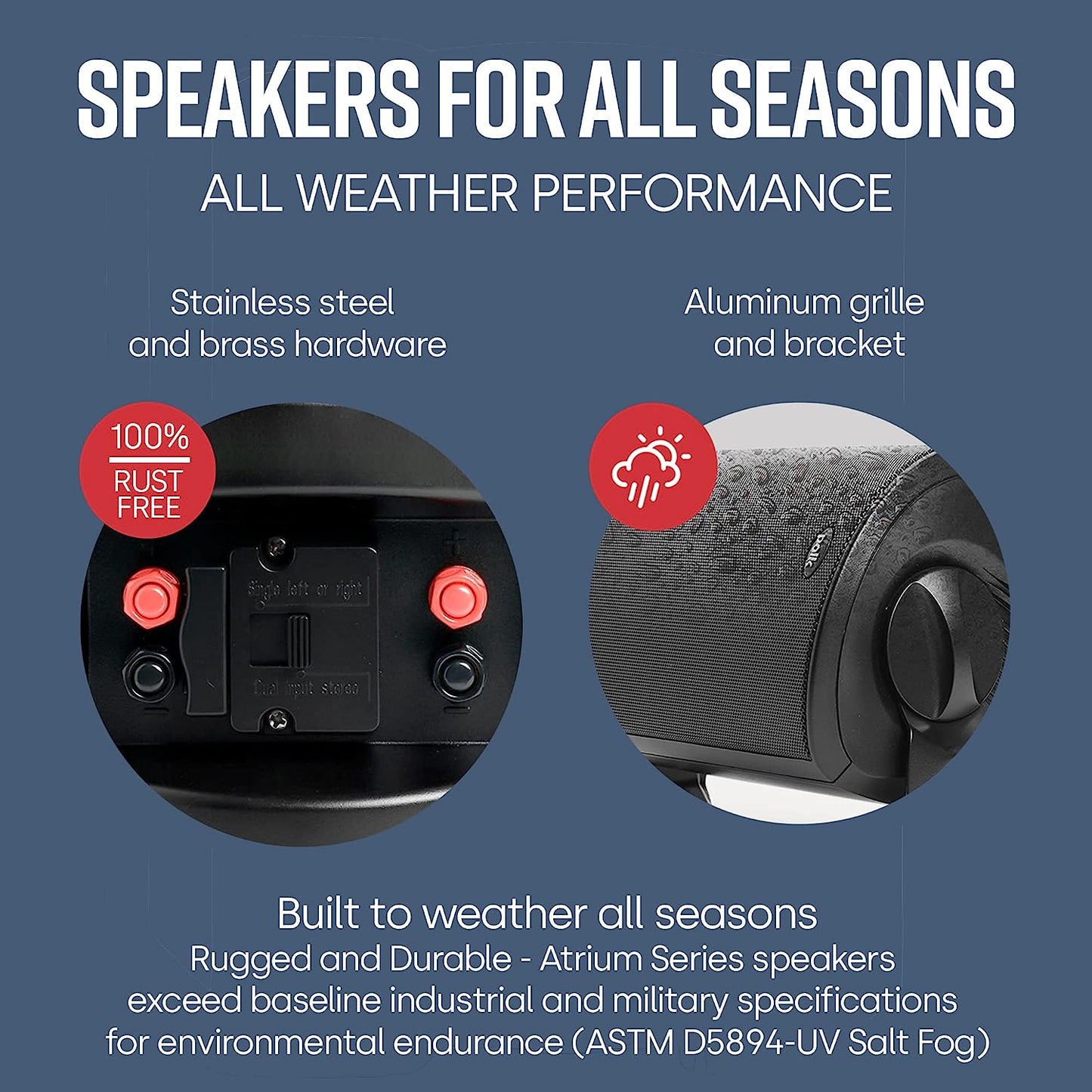 Polk Audio Atrium 8 SDI Indoor Outdoor Speaker Each (Certified Refurbished) - electronicsexpo.com - Outdoor Speakers