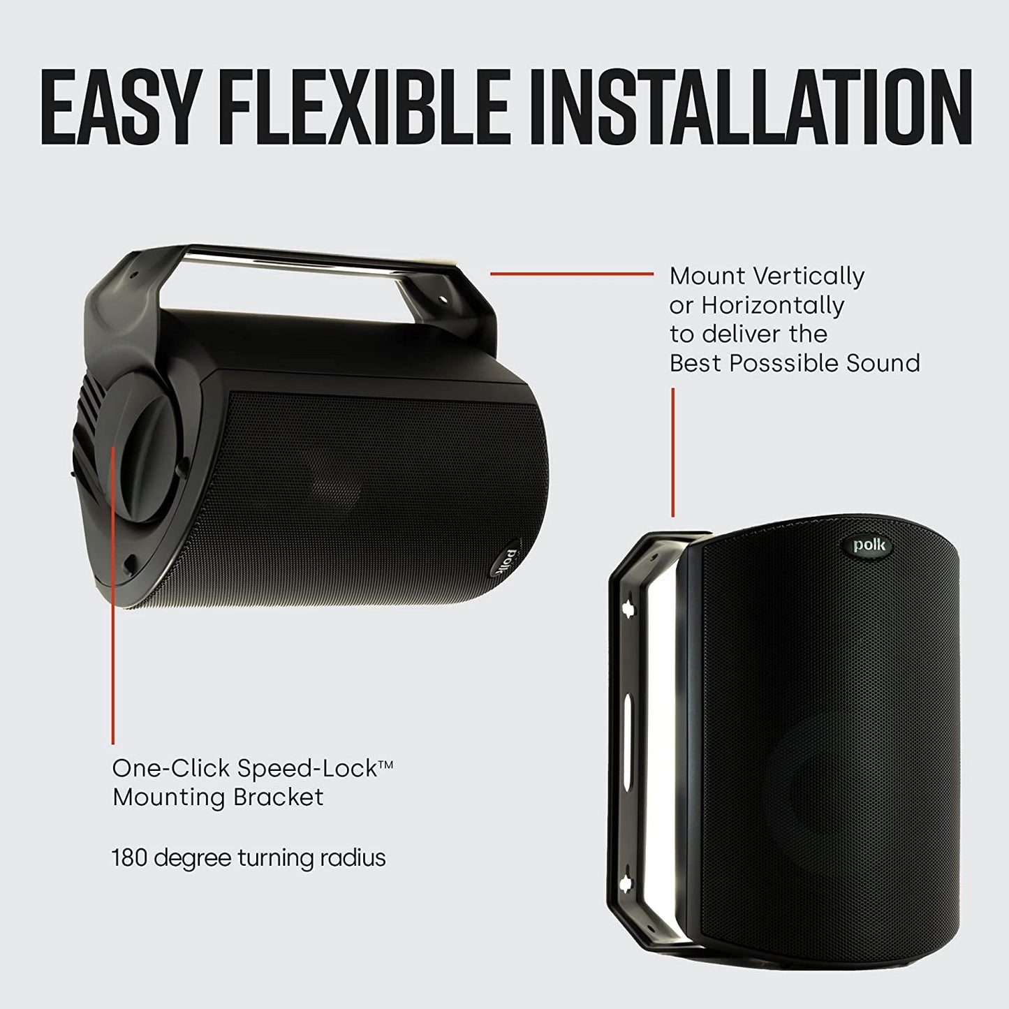 Polk Audio Atrium 8 SDI Indoor Outdoor Speaker Each (Certified Refurbished) - electronicsexpo.com - Outdoor Speakers