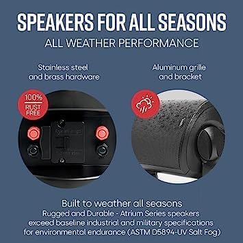 Polk Audio Atrium8 SDI All - Weather Indoor/Outdoor Speakers (4 Speaker Bundle) - electronicsexpo.com - Outdoor Speakers