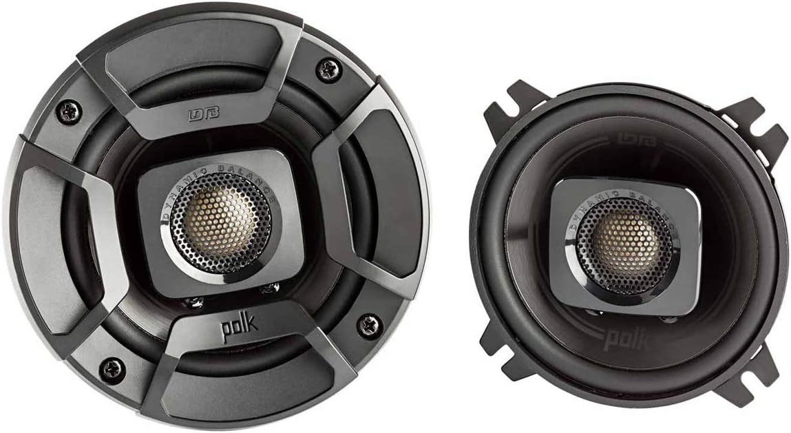 Polk Audio DB402 DB+ Series 4 Coaxial Speakers with Marine Certification (Black) - electronicsexpo.com - Marine Speakers
