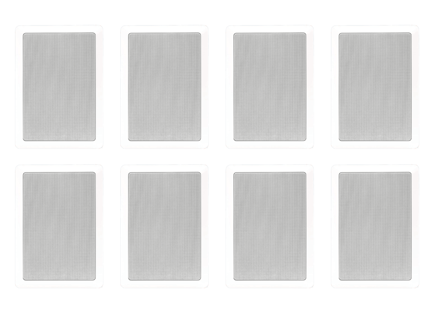 Polk Audio RC55i 2 - way Premium In - Wall - Speakers ( 8 Speakers - 4 Pairs) | Perfect for Damp and Humid Indoor/Outdoor Placement | Set of 8 Speakers (White, Paintable - Grille) - electronicsexpo.com - In Ceiling In Wall Speakers