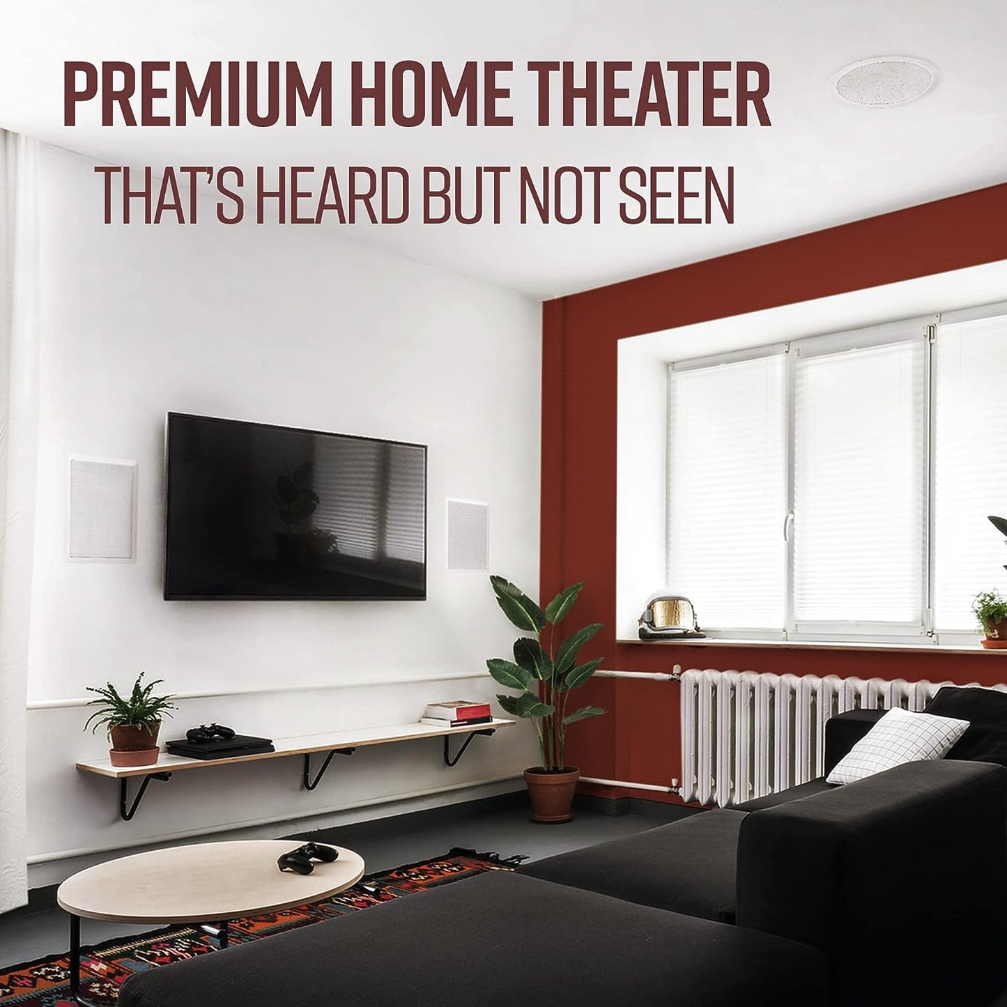 Polk Audio RC80i In - Ceiling Speakers Pair (Certified Refurbished) - electronicsexpo.com - In Ceiling In Wall Speakers