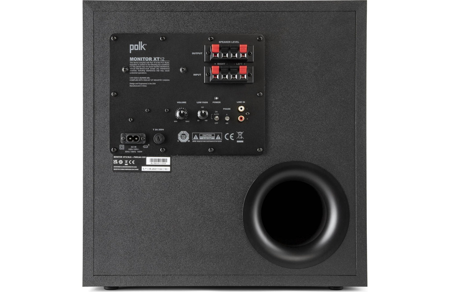 Polk Monitor XT12 12" Powered Subwoofer - electronicsexpo.com - Subwoofers