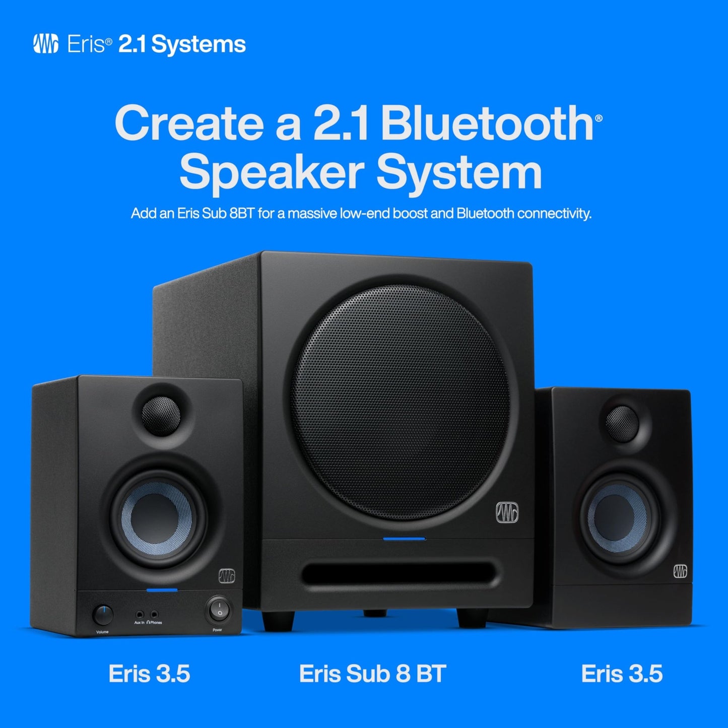 PreSonus Eris 3.5 Studio Monitors (Pair) - electronicsexpo.com - Powered + PA Speakers